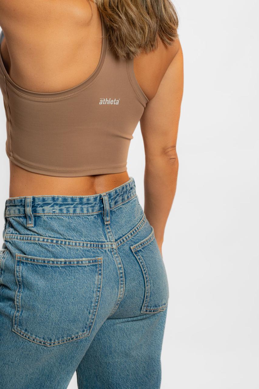 Blusinha Basic Feminina  Athleta Marrone