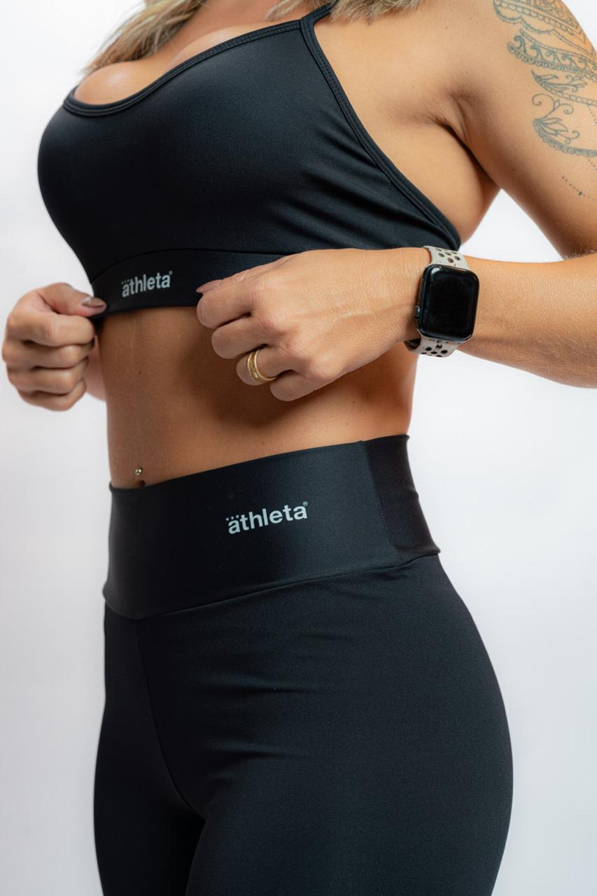 Top Flow Feminino  Athleta Preto