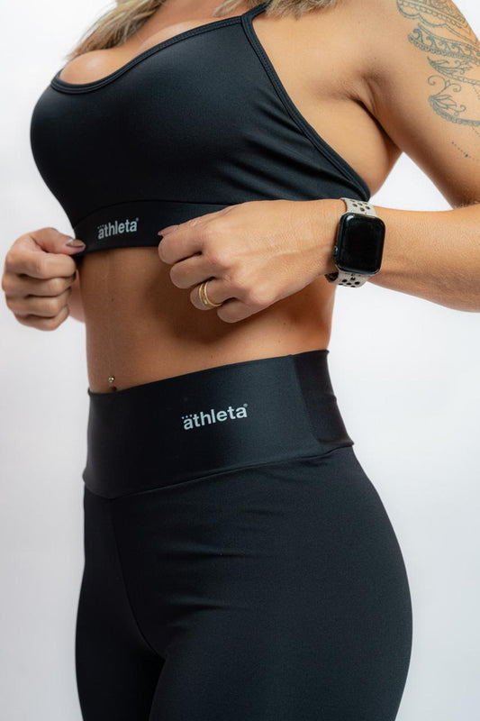 Top Flow Feminino  Athleta Preto