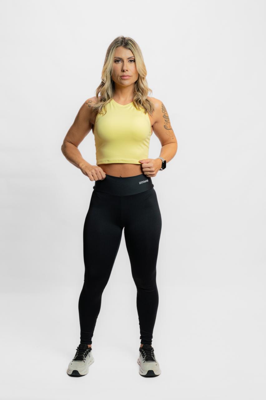 Blusinha Basic Feminina  Athleta Amarela