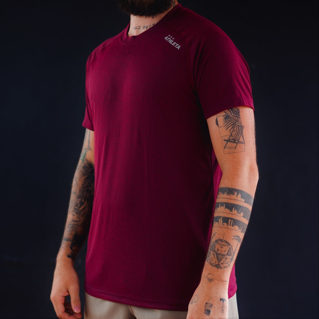 Camiseta Athleta Soft 23 Amini Crepe Masc Vinho