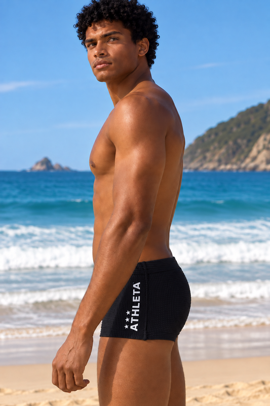 Sunga Athleta & Reis do Futevôlei 26 - Preto com Branco