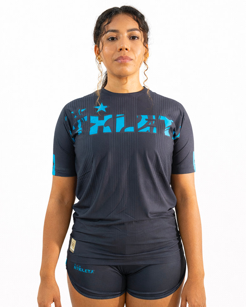 Térmica Manga Curta Feminina  Athleta SS25 Comfort 2.0 - Miami Blue