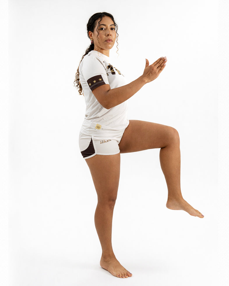 Calção Feminino  Athleta SS25 Comfort 2.0 - Off White