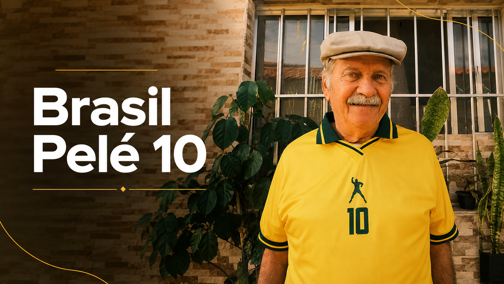  Descrição Camiseta Brasil Pelé 10 | Casual Amarela