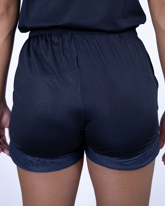 Shorts Com Bolso Feminino Linha Free 26 - Black