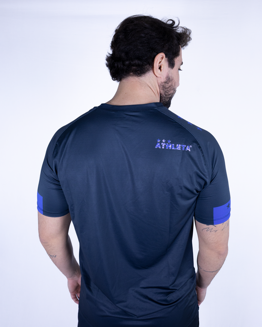Térmica Manga Curta Masculina Athlet Comfort - Blue Cream