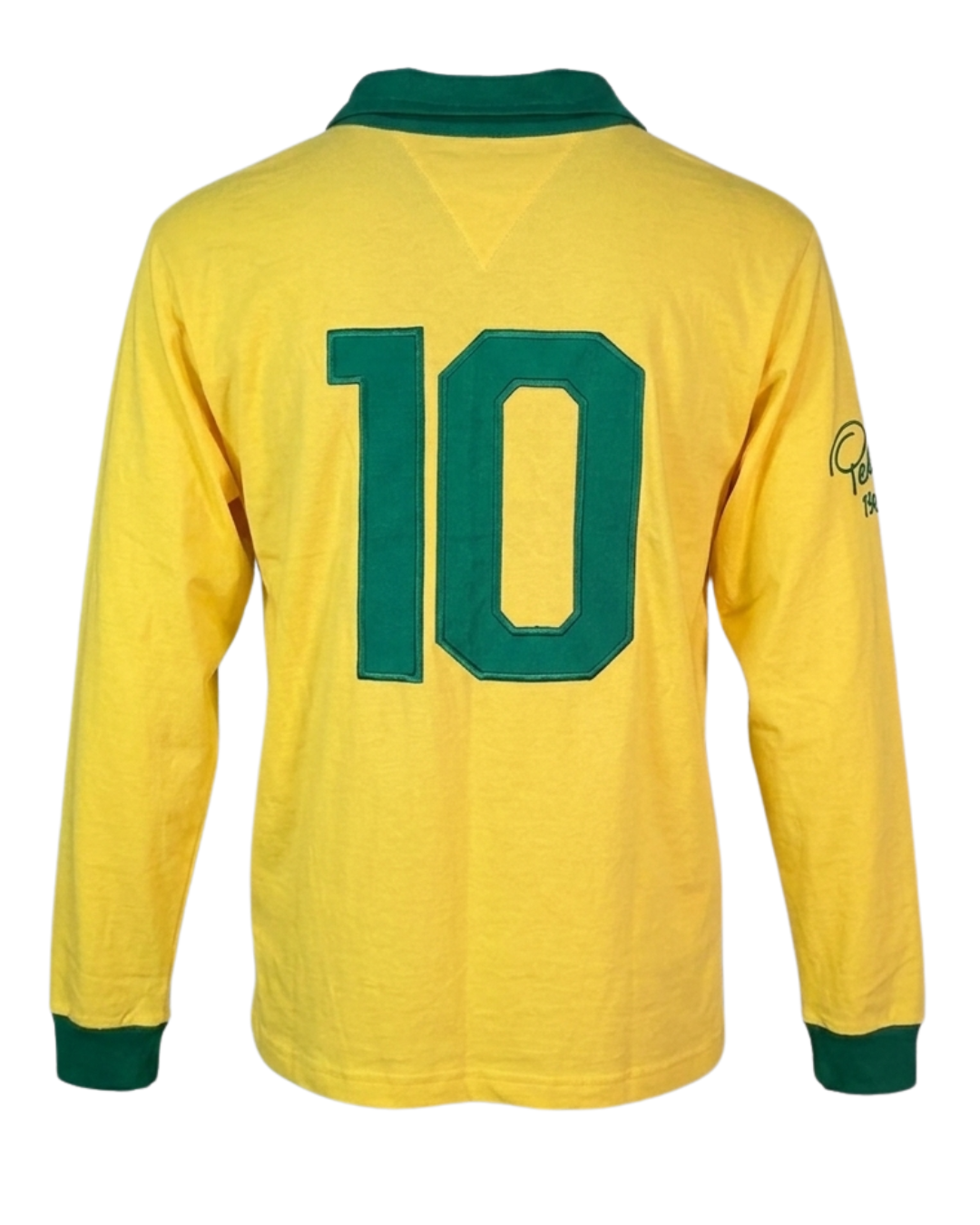 Camisa Manga Longa Retro Athleta Pelé 1962 - Amarela