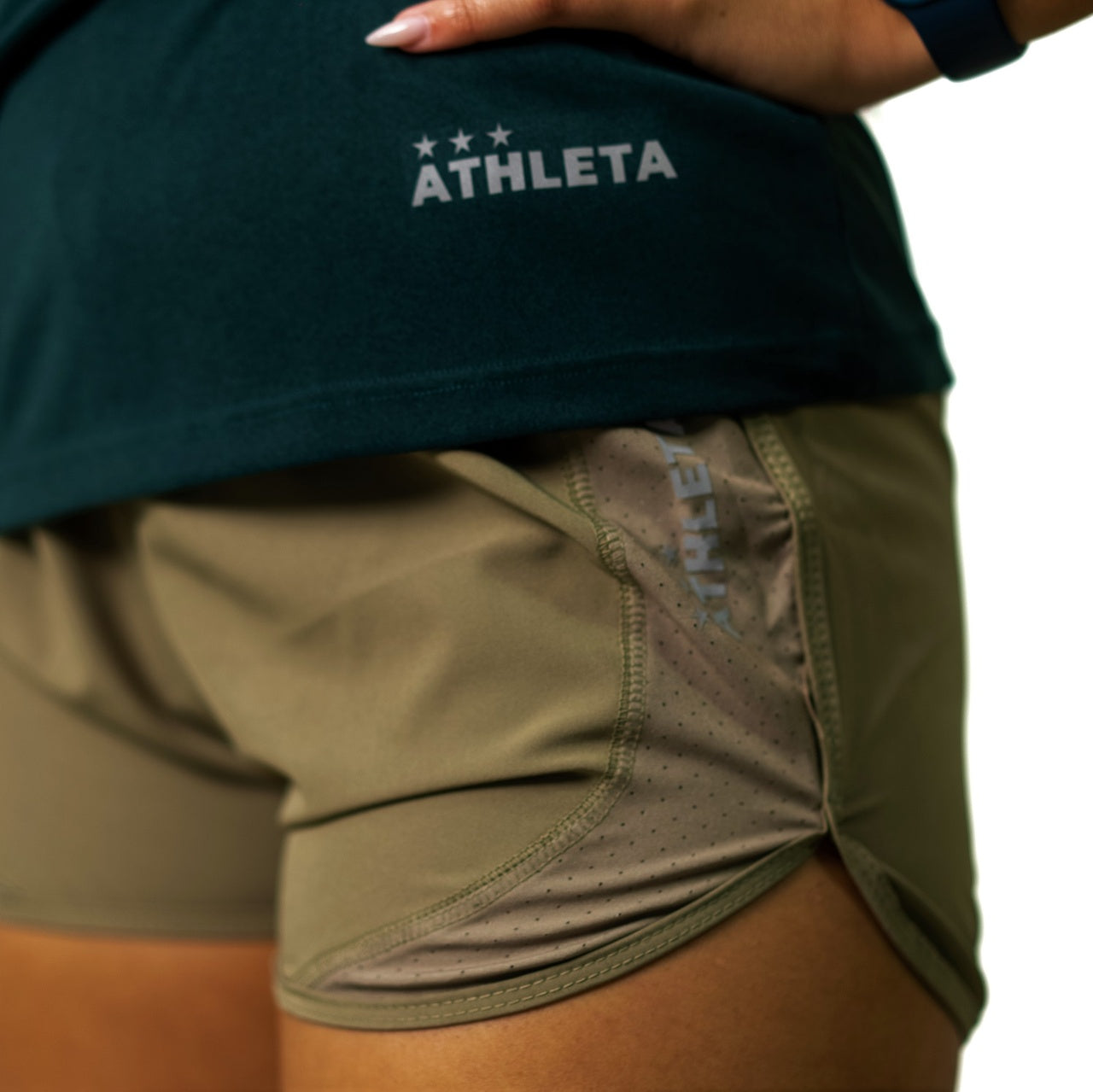 Calçãozinho Athleta Soft 23 Micro Fibra Fem Verde Army